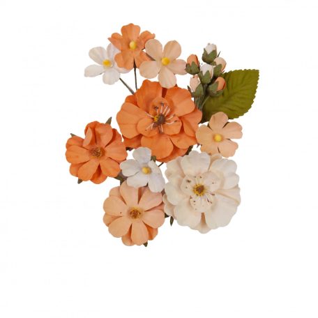 Papírvirág , Majestic Colorful/ Prima Marketing Paper Flowers (1 csomag)
