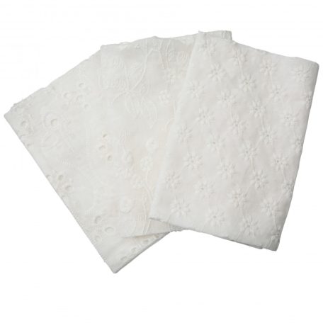 Díszítőelem , Miel / Prima Marketing Cotton Embroidered Fabric (1 csomag)