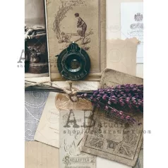   Rizspapír A4, Around the world 0474/ AB studio Rice paper (1 ív)