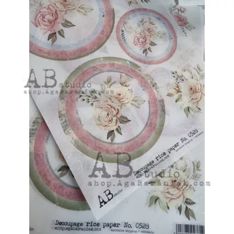 Rizspapír A4, So much LOVE 0528/ AB studio Rice paper (1 ív)