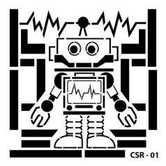 Stencil 15X15cm , Robot 1  CSR/ Cadence Mask Stencil (1 db)