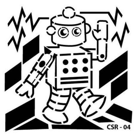 Stencil 15X15cm , Robot 4  CSR/ Cadence Mask Stencil (1 db)
