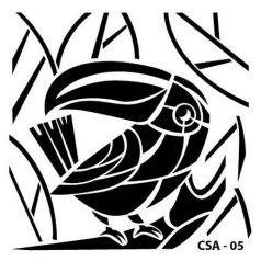 Stencil 15X15cm , Toucan  CSA/ Cadence Mask Stencil (1 db)
