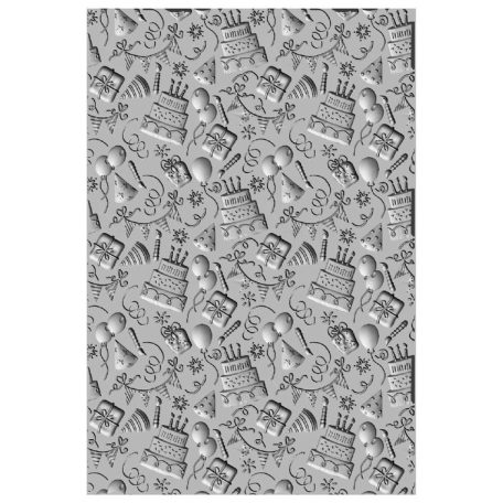 Domborító mappa , Folder Celebrate / Sizzix 3-D Textured Impressions Embossing Folder (1 csomag)