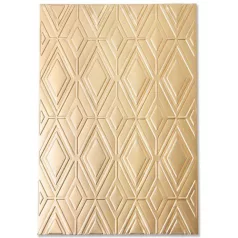   SIZZIX vágósablon, Rhombus Line Pattern / Sizzix Multi-Level Textured Impressions Embossing Folder (1 csomag)