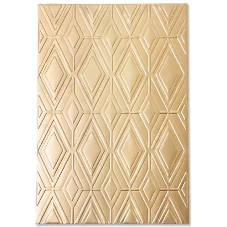 SIZZIX vágósablon, Rhombus Line Pattern / Sizzix Multi-Level Textured Impressions Embossing Folder (1 csomag)