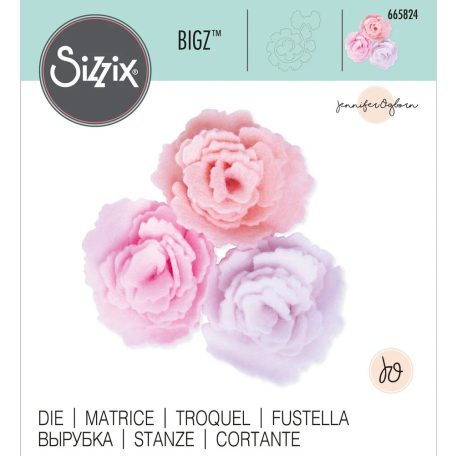 SIZZIX vágósablon - Cabbage Rose - Bigz Die (1 db)