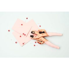   Lyukasztó és szegecselő , Hole Punch & Eyelet Setter Rose Gold/ WRMK Crop-A-Dile (1 db)