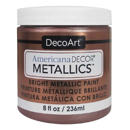 Metál dekor festék 236 ml, Metallics Rose Gold / Americana Decor Metallics (1 db)