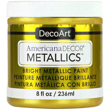 DecoArt Metál dekor festék 236 ml - Metallics 24K Gold - Americana Decor Metallics (1 db)
