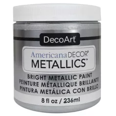   Metál dekor festék 236 ml, Metallics Sterling Silver / Americana Decor Metallics (1 db)