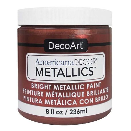 Metál dekor festék 236 ml, Metallics Copper / Americana Decor Metallics (1 db)