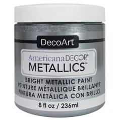   Metál dekor festék 236 ml, Metallics Silver / Americana Decor Metallics (1 db)