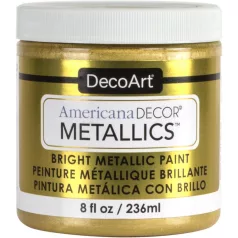   Metál dekor festék 236 ml, Metallics Soft Gold / Americana Decor Metallics (1 db)