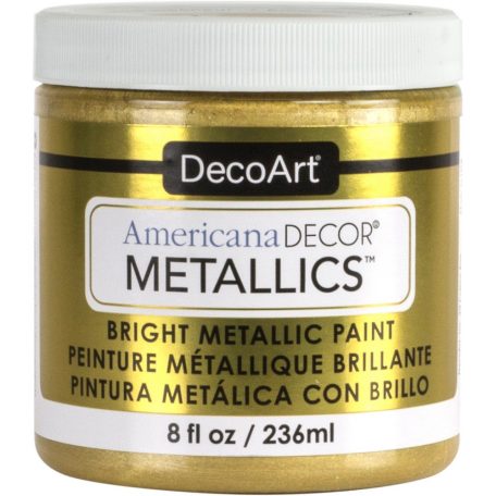 Metál dekor festék 236 ml, Metallics Soft Gold / Americana Decor Metallics (1 db)