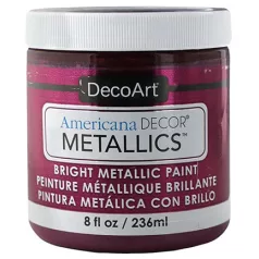   Metál dekor festék 236 ml, Metallics Berry / Americana Decor Metallics (1 db)
