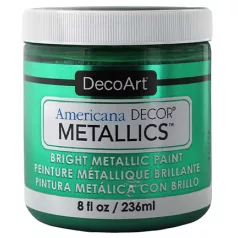   Metál dekor festék 236 ml, Metallics Emerald / Americana Decor Metallics (1 db)