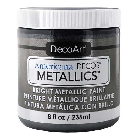 Metál dekor festék 236 ml, Metallics Obsidian / Americana Decor Metallics (1 db)