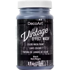   Vintage hatású dekor festék 236 ml - Black - Americana Decor Vintage Effect Wash (1 db)