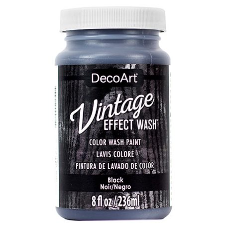 Vintage hatású dekor festék 236 ml - Black - Americana Decor Vintage Effect Wash (1 db)