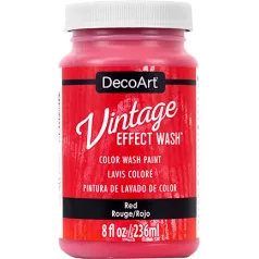  Vintage hatású dekor festék 236 ml - Red - Americana Decor Vintage Effect Wash (1 db)