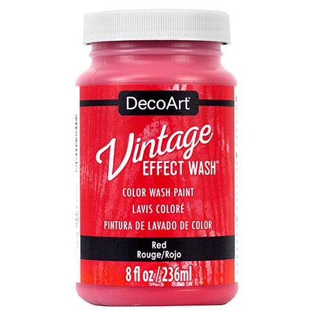 Vintage hatású dekor festék 236 ml - Red - Americana Decor Vintage Effect Wash (1 db)