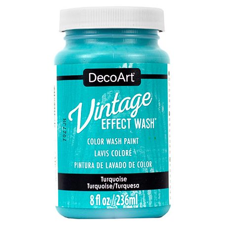 Vintage hatású dekor festék 236 ml - Turquoise - Americana Decor Vintage Effect Wash (1 db)