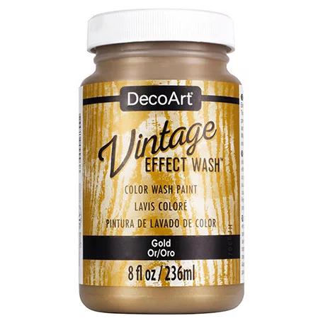 Vintage hatású dekor festék 236 ml - Gold - Americana Decor Vintage Effect Wash (1 db)