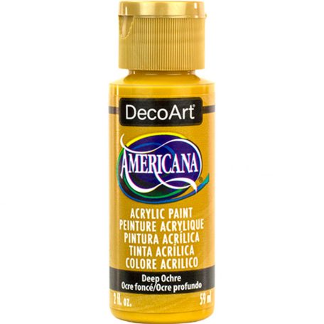 Akrilfesték - matt 59 ml, Deep Ochre / DecoArt Americana® Acrylics (1 db)
