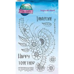   Szilikonbélyegző , Imagine the florals Mindful Moodling nr.189 / SL Clear Stamp (1 csomag)