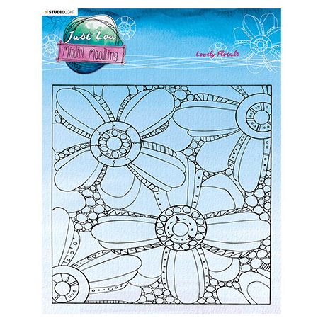 Szilikonbélyegző , Lovely florals Mindful Moodling nr.193 / SL Clear Stamp (1 csomag)