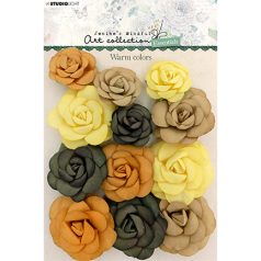   Papírvirág , Warm colors Essentials nr.04 SweetPeaches/ SL Paper Flowers (1 csomag)