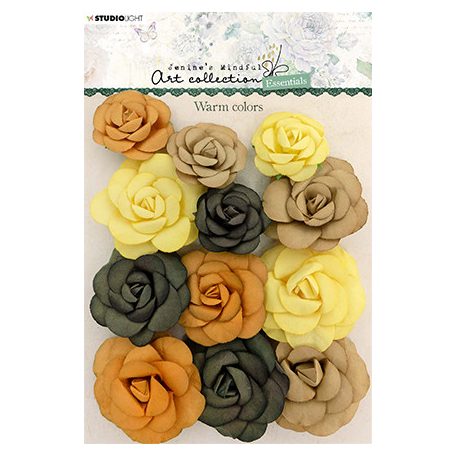 Papírvirág , Warm colors Essentials nr.04 SweetPeaches/ SL Paper Flowers (1 csomag)