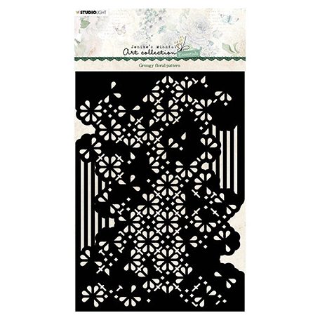 Stencil , Grungy floral pattern Essentials nr.78 / SL Mask stencils (1 db)
