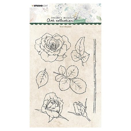 Szilikonbélyegző , Rose elements Essentials nr.138 / SL Clear Stamp (1 csomag)