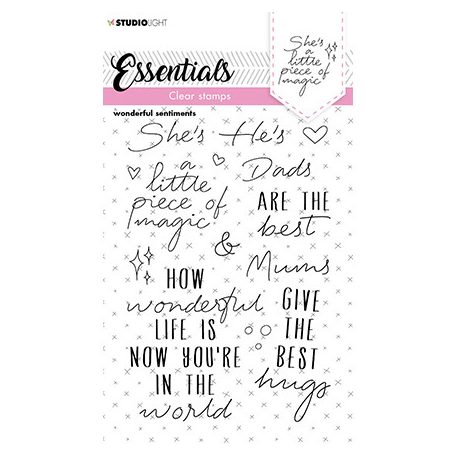 Szilikonbélyegző , Wonderful sentiments Essentials nr.173 / SL Clear Stamp (1 csomag)