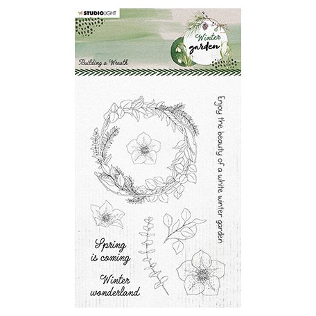 Szilikonbélyegző , Building a wreath Winter Garden nr. 159 / SL Clear Stamp (1 csomag)