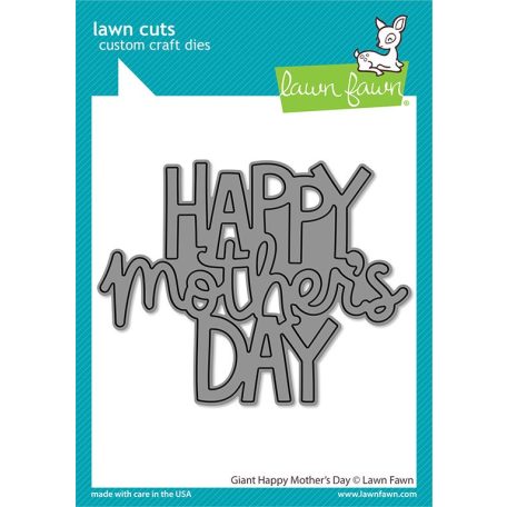 Vágósablon LF2803, Giant Happy Mother's Day / Lawn Cuts Custom Craft Die (1 csomag)