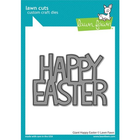 Vágósablon LF2801, Giant Happy Easter / Lawn Cuts Custom Craft Die (1 csomag)