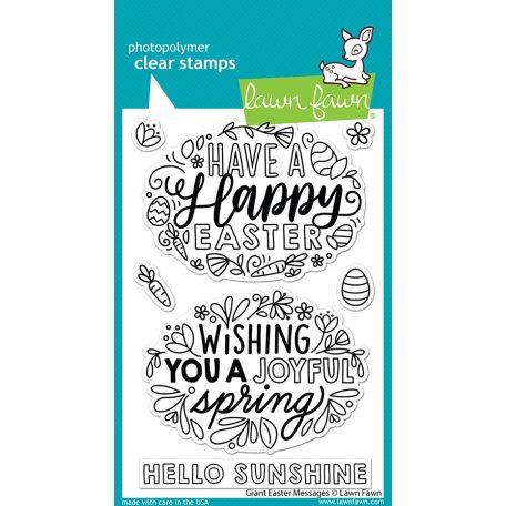 Szilikonbélyegző LF2784, Giant Easter Messages / Lawn Fawn Clear Stamps (1 csomag)