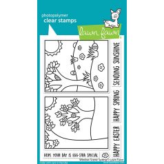   Szilikonbélyegző LF2780, Window Scene: Spring / Lawn Fawn Clear Stamps (1 csomag)