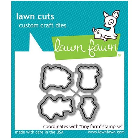 Vágósablon LF2772 bélyegzőhöz LF2773, Tiny Farm / Lawn Cuts Custom Craft Die (1 csomag)
