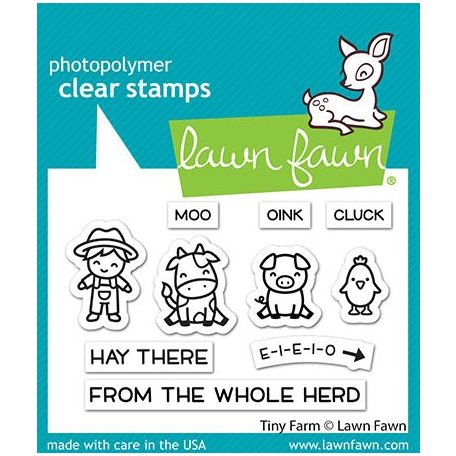 Szilikonbélyegző LF2772, Tiny Farm / Lawn Fawn Clear Stamps (1 csomag)