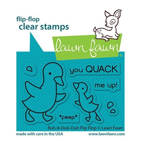 Szilikonbélyegző LF2776, Rub-A-Dub-Dub Flip-Flop / Lawn Fawn Clear Stamps (1 csomag)