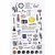 Matrica készlet Daily Mini Stickers (1 ív)