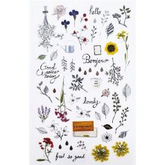 Matrica készlet Flowers minimal Mini Stickers (1 ív)