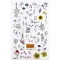 Matrica készlet Flowers minimal Mini Stickers (1 ív)
