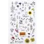 Matrica készlet Flowers minimal Mini Stickers (1 ív)