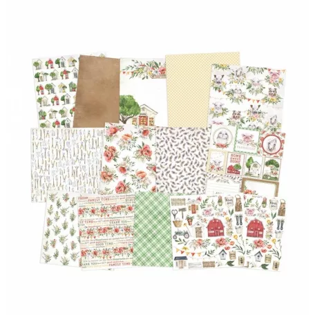 Scrapbook papírkészlet 12" (30 cm), Farm Sweet Farm / Piatek13 Paper pad (12 lap)
