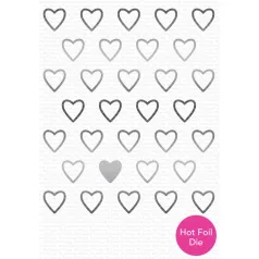   Klisé hőfóliához String of Hearts / My Favorite Things Impress Me Die-namics (1 db)